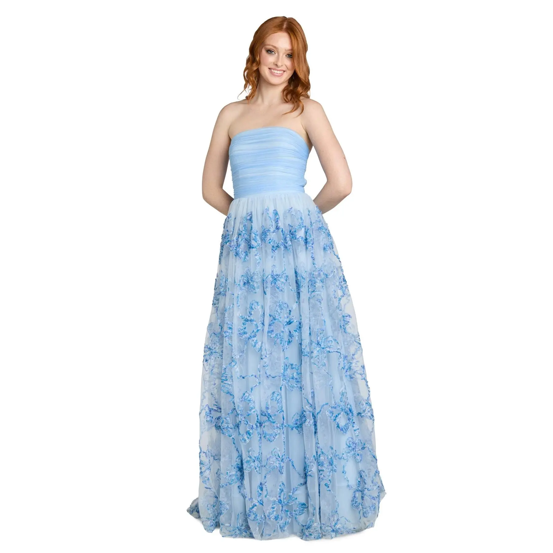 The Arabella Blue Bloom Gown