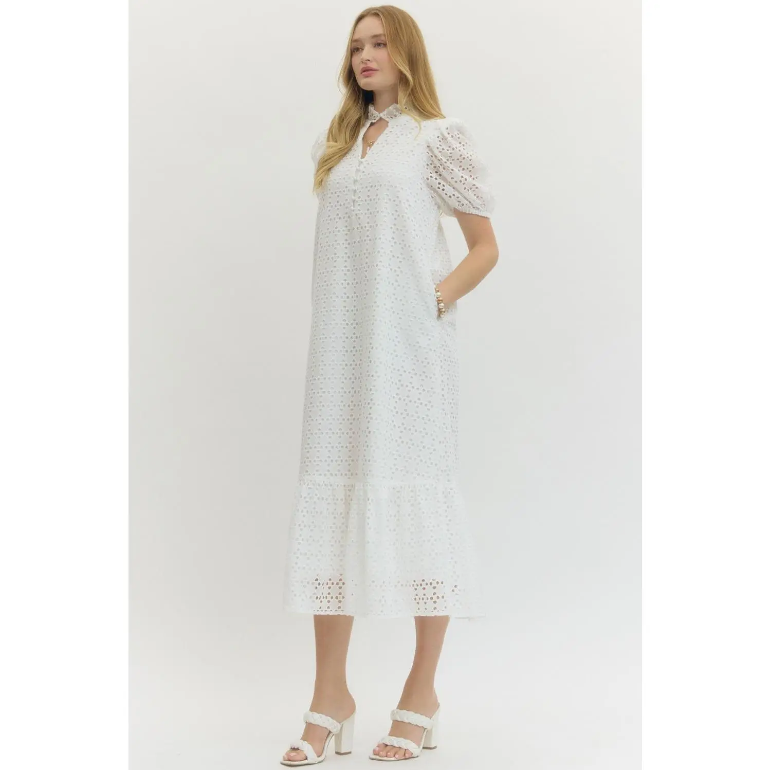 knee length dresses for ladies All Eyes On Me Midi Dress main image 1