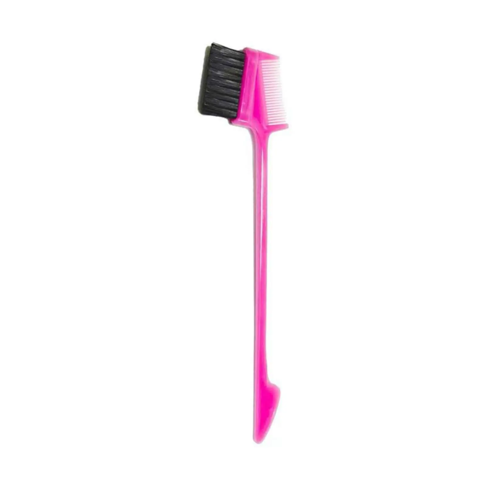 Wigscene 2 PCS 3 in 1 Hair Edge Brush、 Eyebrow Brush Double Sided Hair Comb Pack Smooth Brush Comb Grooming ， Comb Hair Edge Control Convenient Hairdressing Styling Brush Hair Extensions Haircare Heatless(Random color）