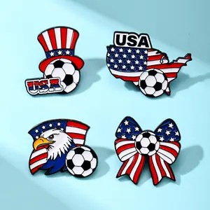 2026 Edition Specialty Pins - Historical - Timeless Collectors Item - Premium Weighted Zinc Alloy，North America Soccer Pin – 2026 World Cup Souvenir, Zinc Alloy  Badge, Gift for Soccer Fans