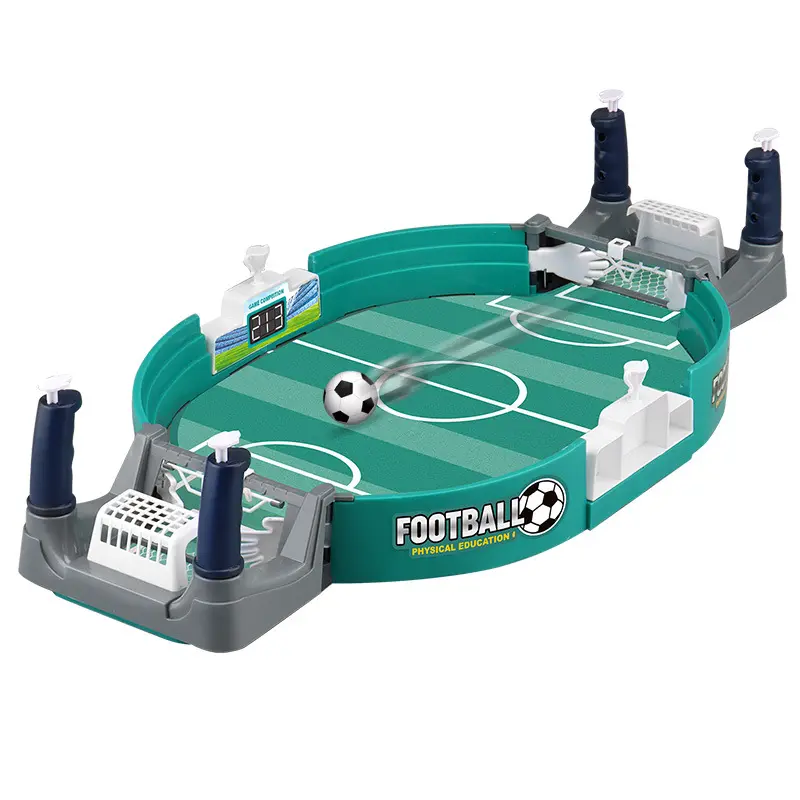 Unisex 2-Player Mini Tabletop Foosball Game, Compact Desktop Toy with Soccer Net & Soccer Ball, Ideal for Kids (4+ Years) & Family Game Rooms