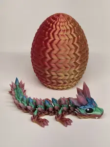 Crystal Green Dragon With Egg