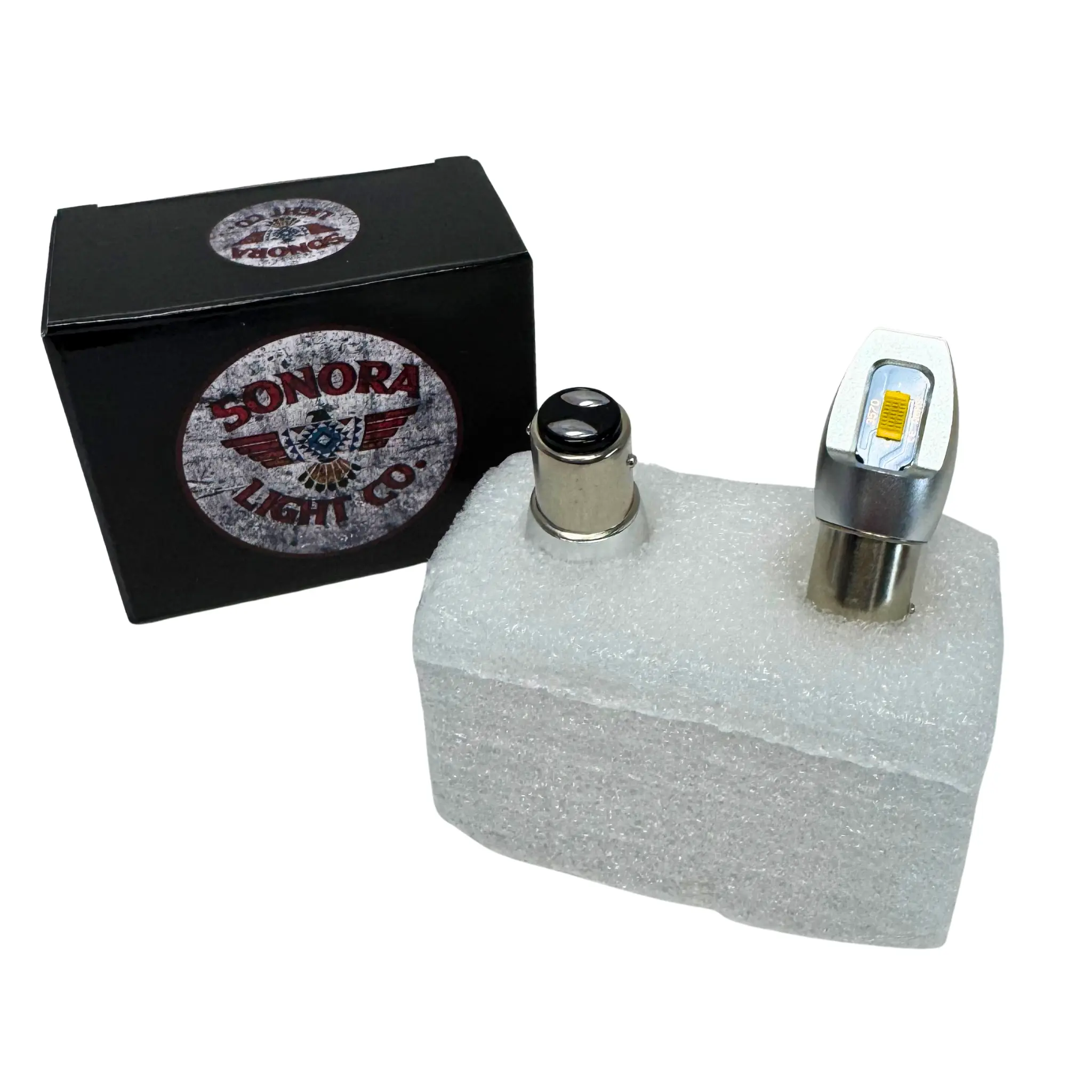 Sonora Light Co. "Padrino" Warm Light LED Headlight Bulb, 1157 for Automotive & Motorcycle Use