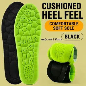 2 Pairs Sponge Sports Shoe Inserts, Shock Absorption, Comfortable, Breathable, Unisex, Running Accessories, Zhl-06 Model