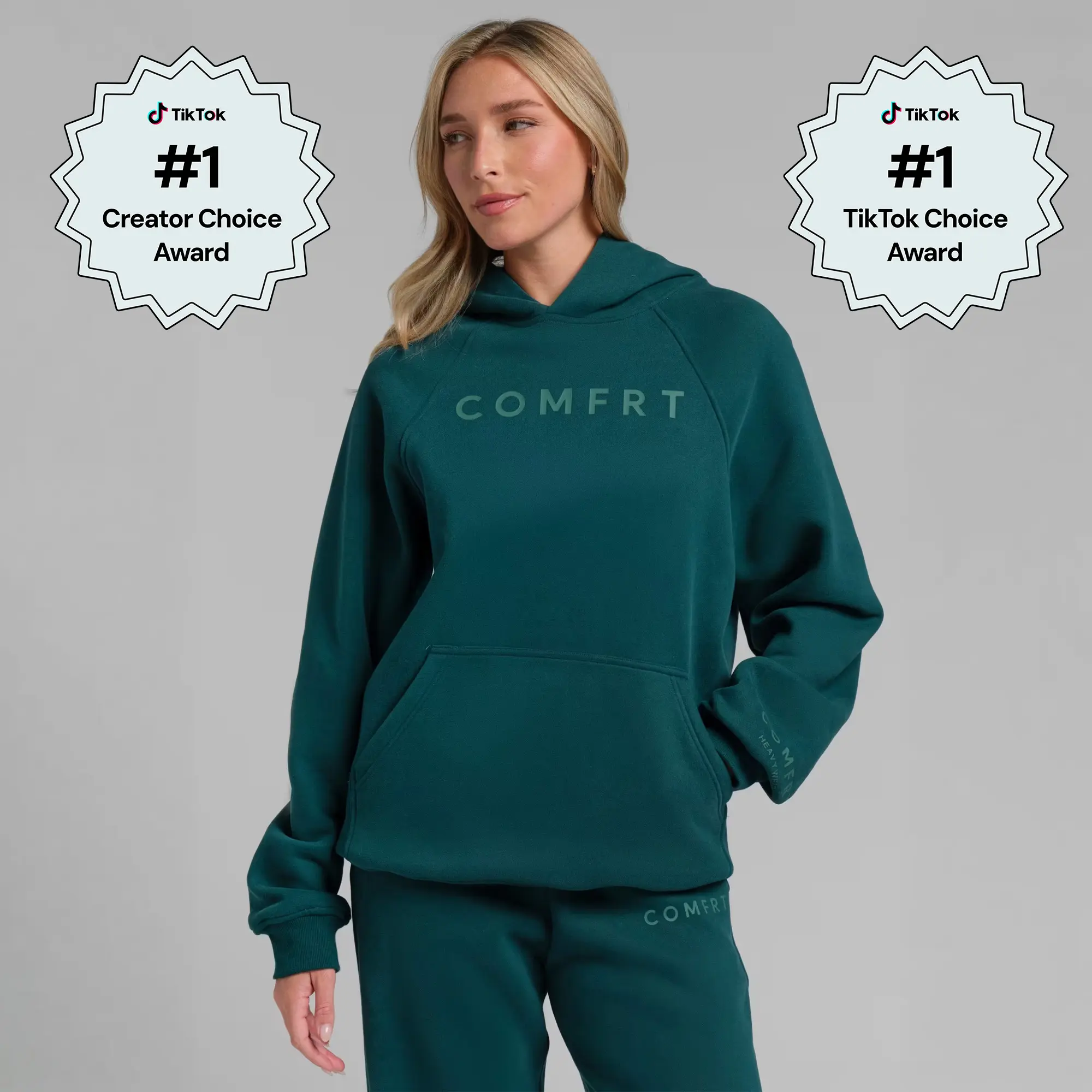 Comfrt | Tranquil Hoodie | Oversized Pullover Sweatshirt Heavyweight Fleece Fabric For Men & Women