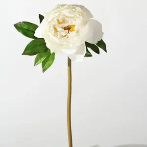 The Perfect Peony Real Touch Forever Faux Flower 22" Stem - White