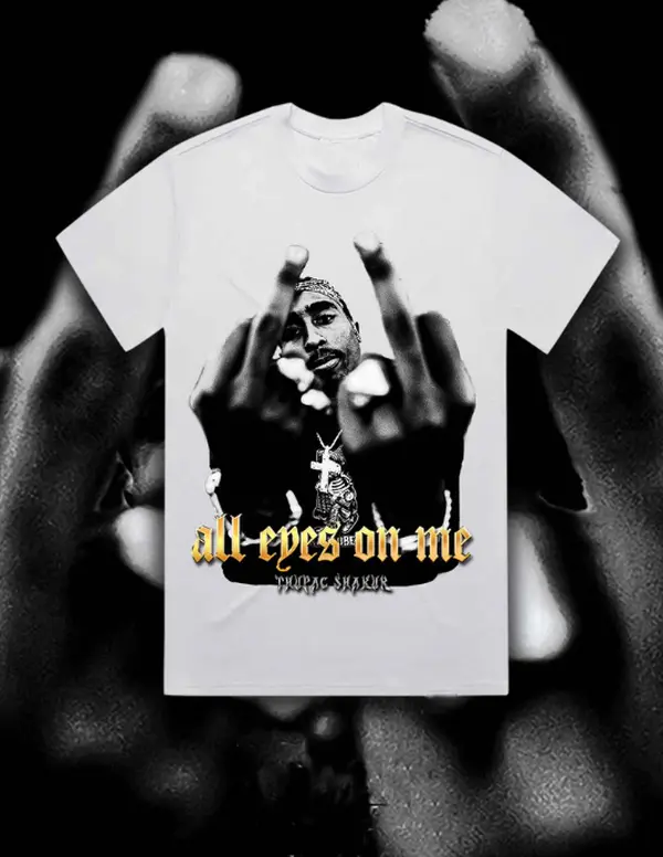 Tupac Shakur All Eyes On Me T-Shirt, Vintage Unisex HipHop Tee, Concert Shirt, Fan Gift, Gift for Him