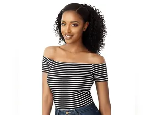 Outre Synthetic Drawstring Ponytail - 3B Bouncy Curls 18"