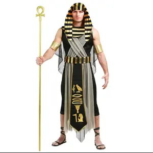 Halloween Costume Egyptian Pharaoh Cleopatra National Costume Performance Costume Cosplay Adult Prince Princess Costume