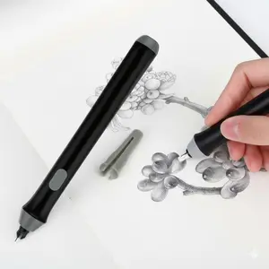 Electric Sketch Eraser Kit with Replaceable Tips, Portable Detail Tool for Precision Erasing, Highlighting, and Smudge-Free Art Correction. Essential for Artists and Creative Projects.