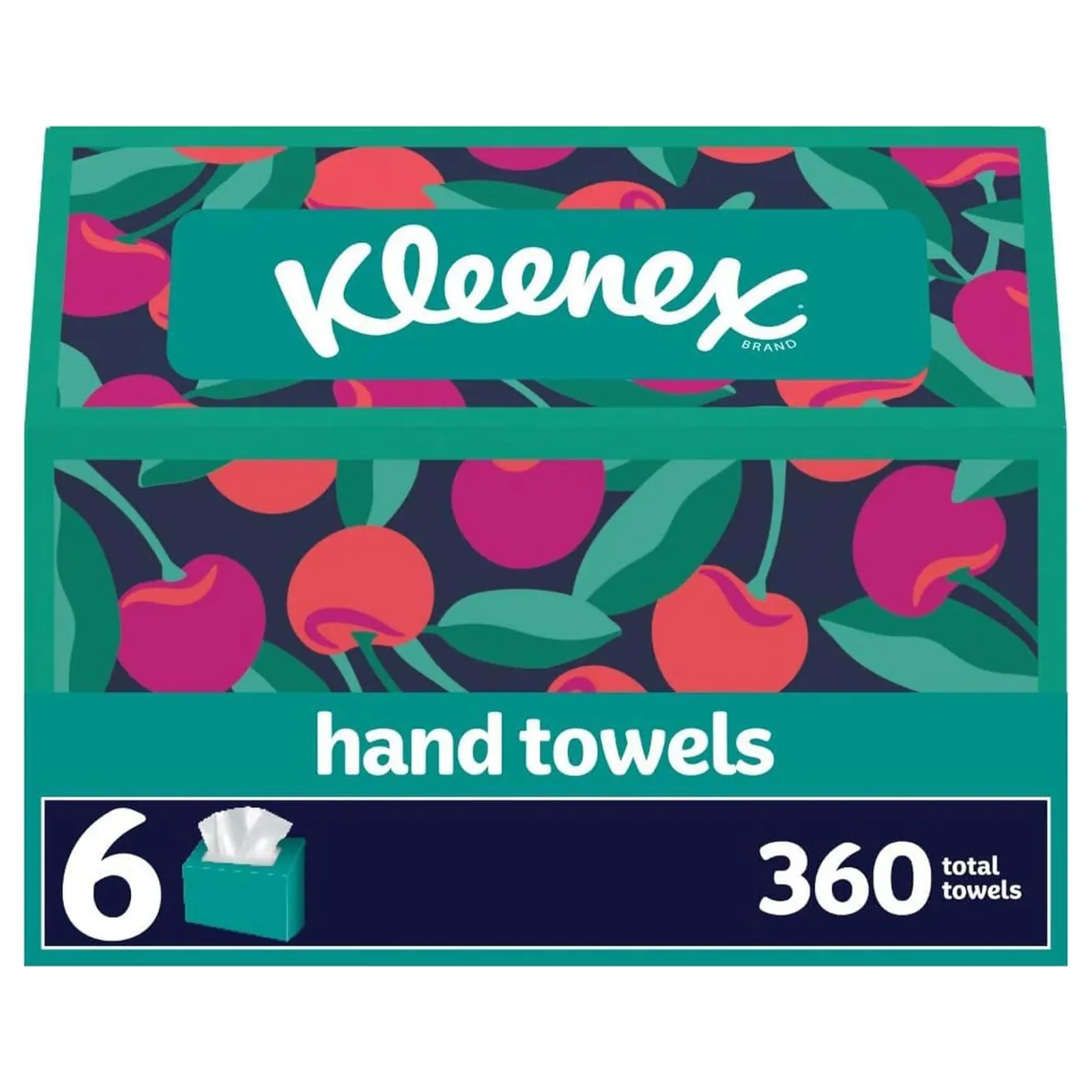 Kleenex Disposable Paper Hand Towels, 6 Boxes, 60 Tissues per Box (360 Total Tissues), Packaging May Vary | 360 Total Tissues, Packaging May Vary