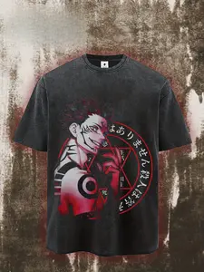 valentine shirts Men's heavy Tokyo Avengers anime T-shirt - Hanaki Zhiyi pattern short sleeves, soft washed durable fabric single-sided printing, Comic Con casual street style geek trend (large size optional) - ideal gift for animation fans