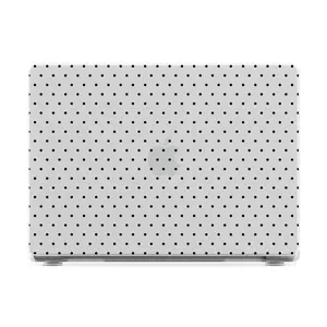 Casely MacBook Case | On the Dot | Black Polka Dot Laptop Shell | Snap-on Laptop Shell with Raised Anti-Slip Grip and Bottom Vent Cutouts | Hard Policarbonate Protective Laptop Cover