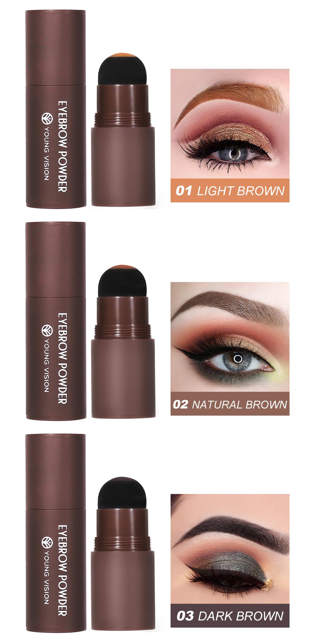 YOUNG VISION Eyebrow & Hairline Contour Kit Eyebrow Powder Pen Stamp Natural Daily Commuter Makeup