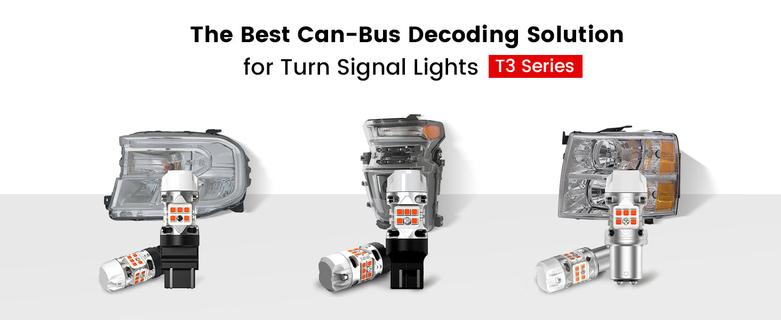 Lasfit (CK Socket) 7443 7444 LED Turn Signal Bulbs CanBus-Ready Switchback CK Socket | T3 Series,2 PCS