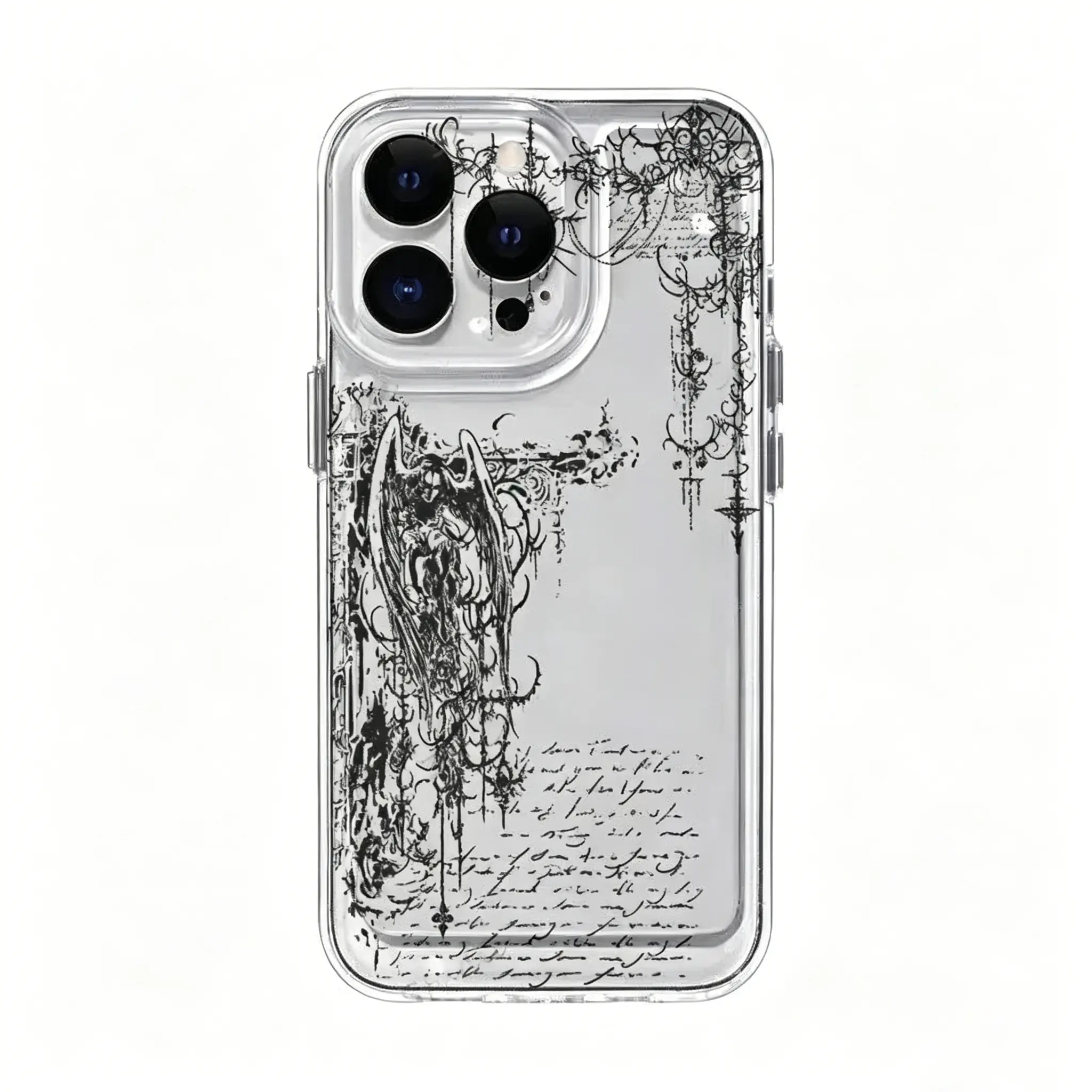 Suitable Ins Style Creative Fashion New Mobile Transparent Phone Case For iPhone 17 16 15 14 13 12 Pro Max Plus Anti Fall Birthday And Holiday Gifts Case Cover,Vintage,Skull,Protective Halloween Phone Case
