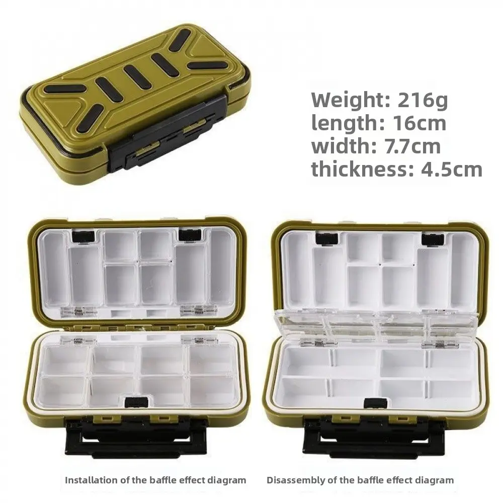 16-slot Lure box (medium Size - Green)