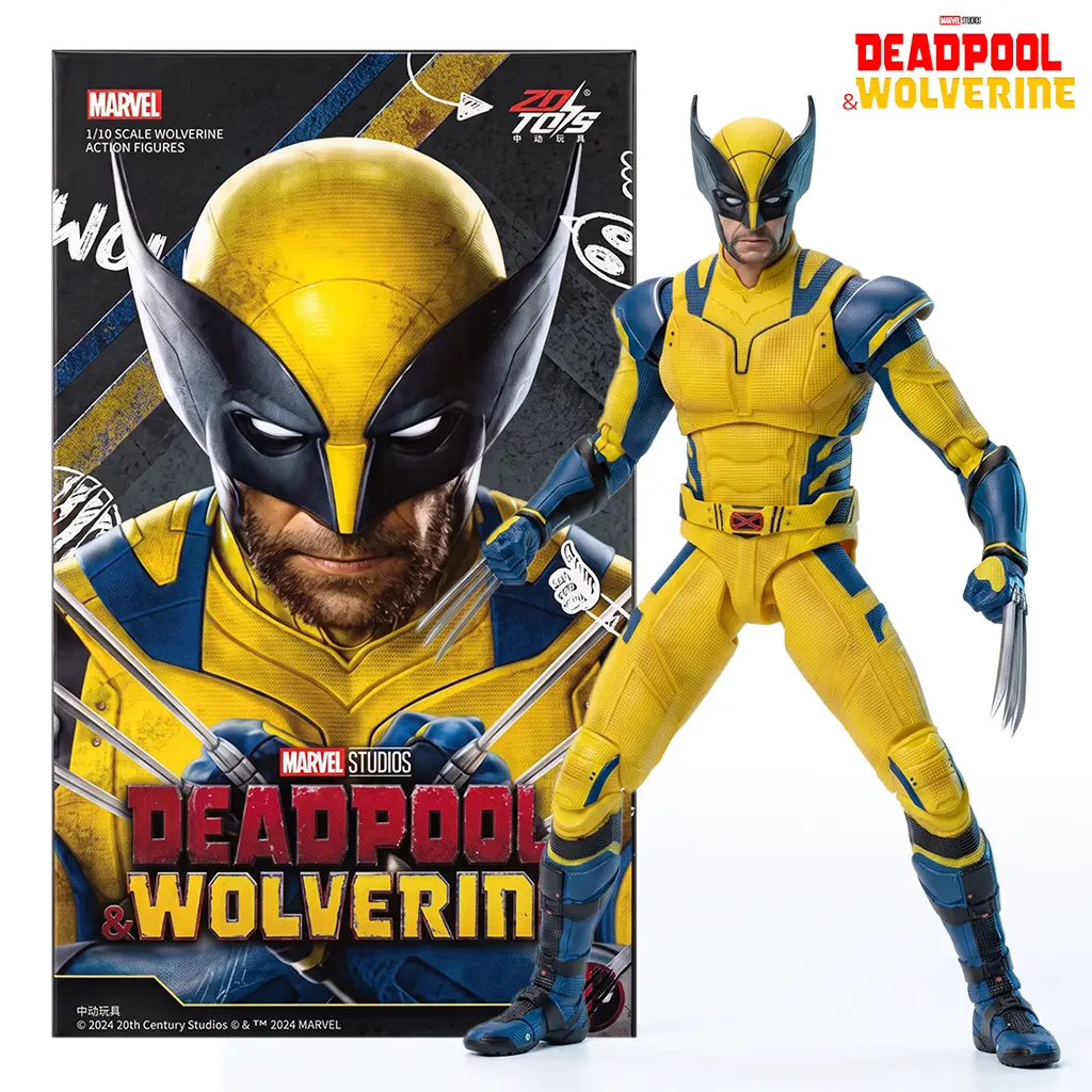 Marvel Deadpool & Wolverine: Wolverine 7-Inch Action Figure, Poseable Movie Collectible with Signature Claws, Ideal for Display and Holiday Gifting