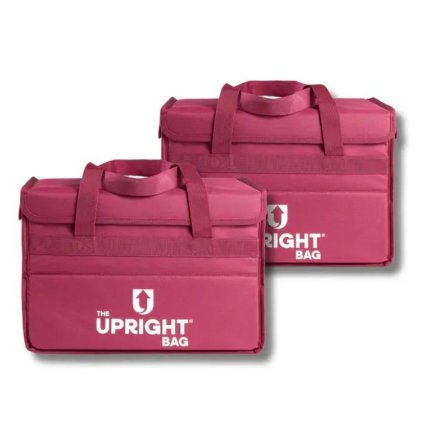 Amaranth Deep Purple Insulated Food Delivery Bags - Bundle