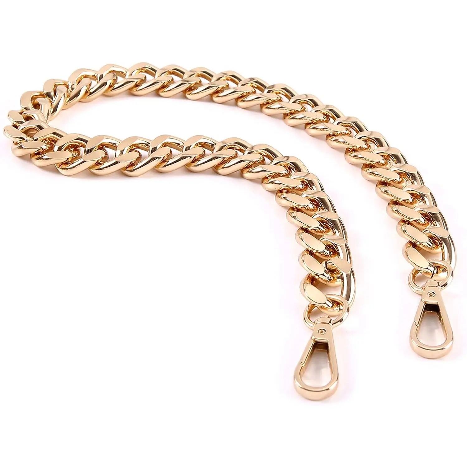 25 Inch Trendy Chunky Metal Chain Purse Handle  Strap Replacement for Handbag ()