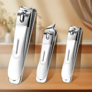 3-Piece Set Original Nail Clippers Sharp Portable Nail Scissors, Nail Care Sizes Suitable for Elderly People, Durable & Easy Grip Design