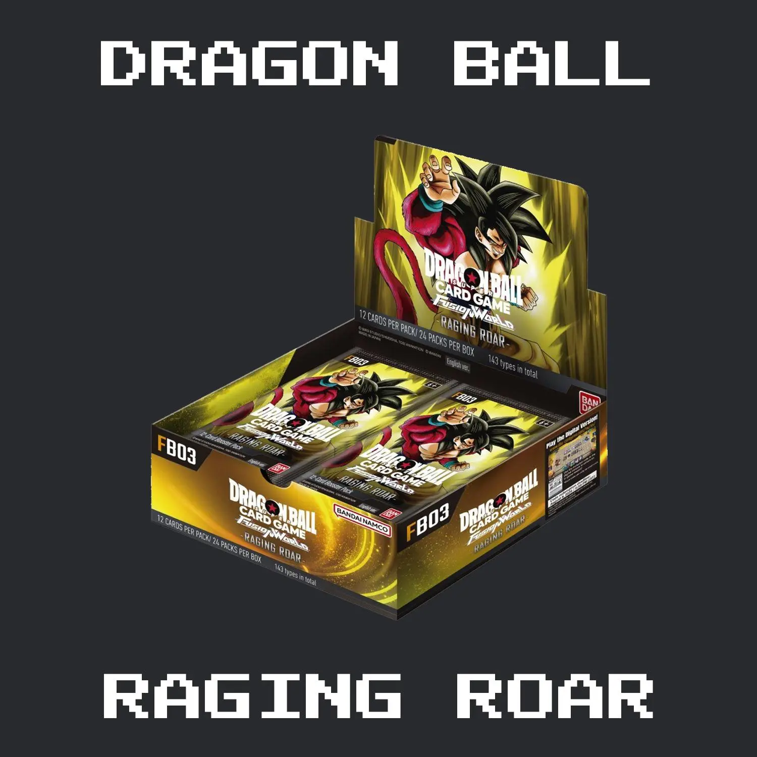 raging roar booster box Amazon.com: Dragon Ball Super: Fusion World 03 main image 0
