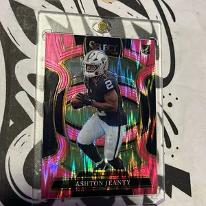 Panini Select 2025 Pink Shock Prizm #4 Ashton Jeanty Las Vegas Raiders Rookie