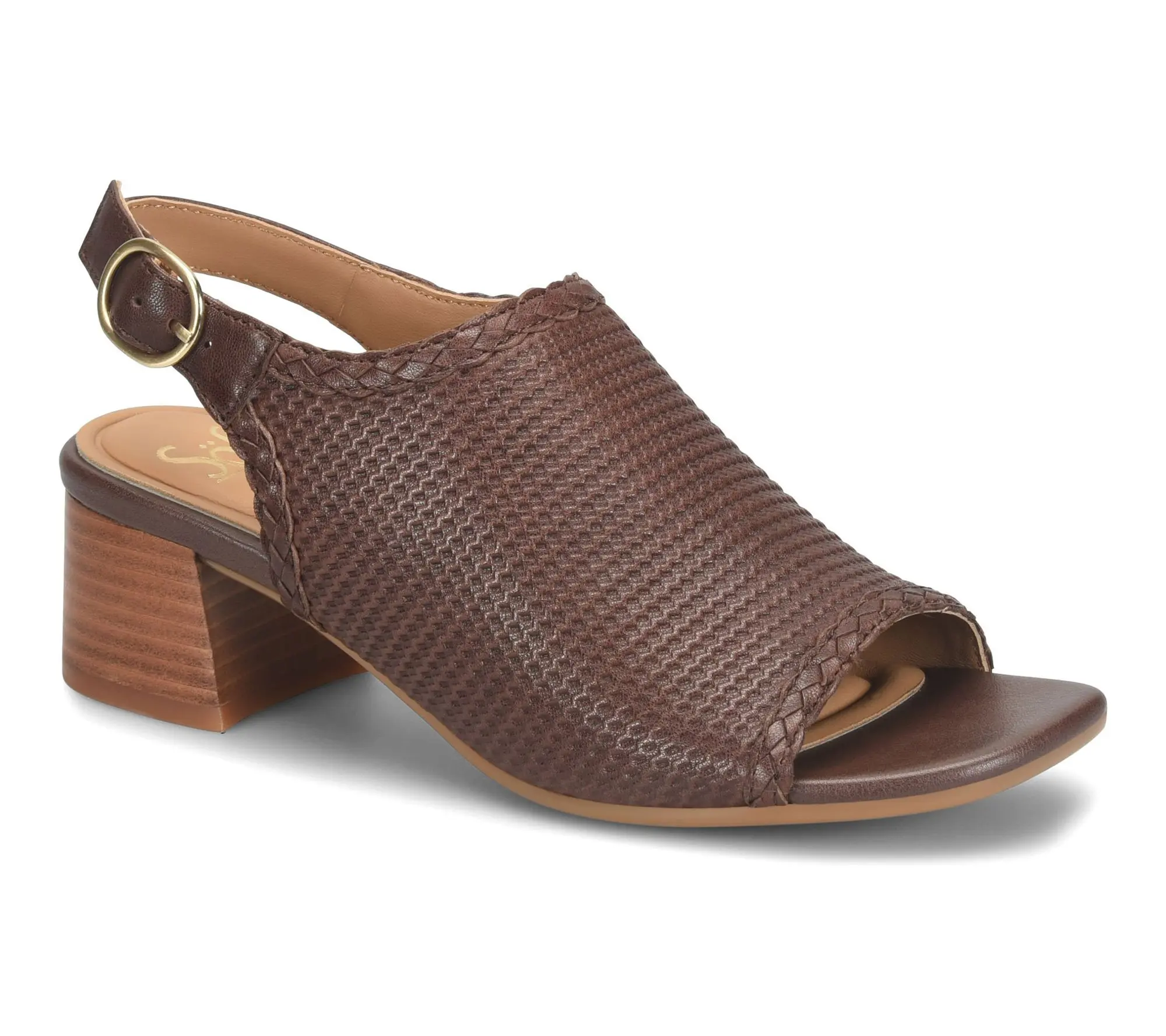 Sofft Embossed Leather Slingback Sandal - Lois Sofft Embossed Leather Slingback Sandal - Lois