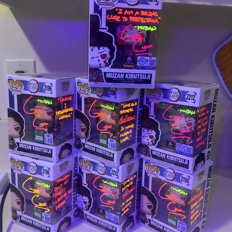 Funko Demon Slayer Muzan TV/Movie Character Vinyl Anime Collectible Figure - Signed by Greg Chun, Limited Edition 2212/2196 Collectible Decor