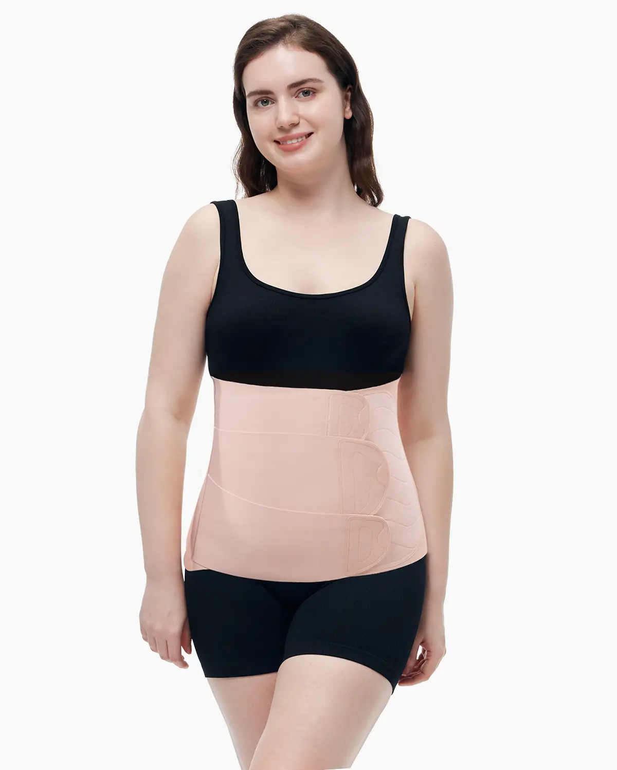 Momcozy Ergowrap Postpartum Belly Band for Natural and C-Section Recovery, Abdominal Binder with 3D Abdomen Lifting & Ergonomic Back Support, Seamless Belly Wrap Shapewear for Post Surgery Recovery, RB001 Standard, Postpartum Supplies