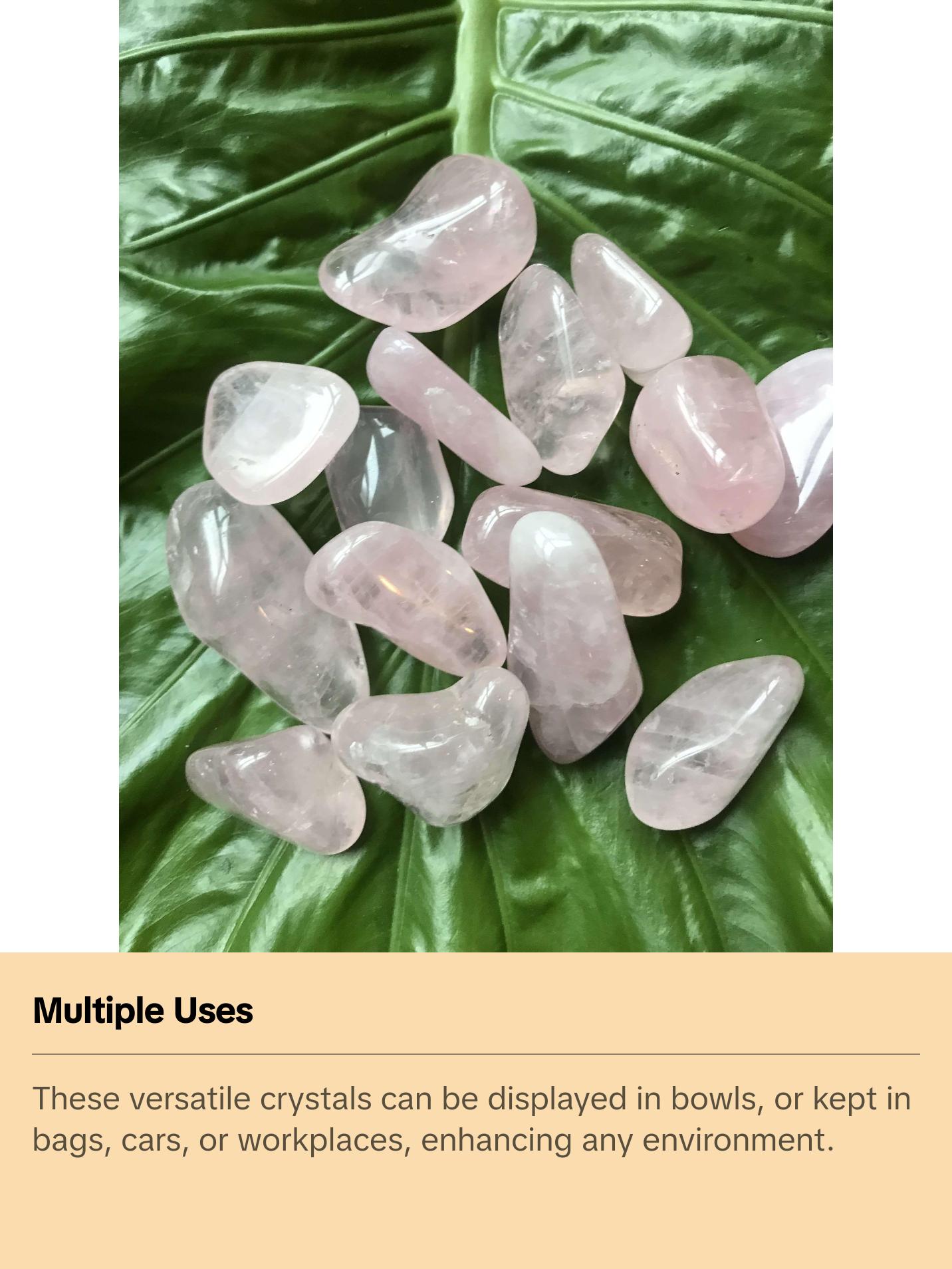 Rose Quartz Crystal Tumble