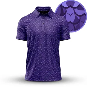 Funny Golf Polo Shirt � Casual Wacky Design, Performance Fabric, Ideal Gift for Golf Lovers � Geometric Pattern All Over Print Polo