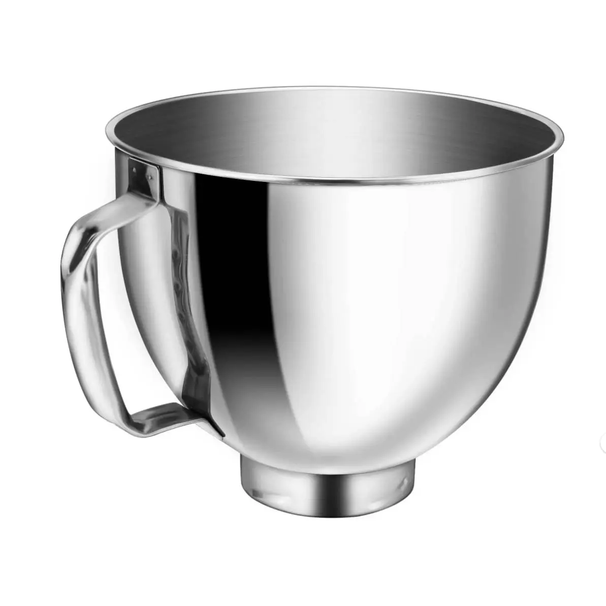 Stainless Steel Bowl for KitchenAid Classic&Artisan Series 4.5-5 QT Tilt-Head Mixer, 5 Quart 304 Stainless Steel Bowl with Handle, Dishwasher Safe