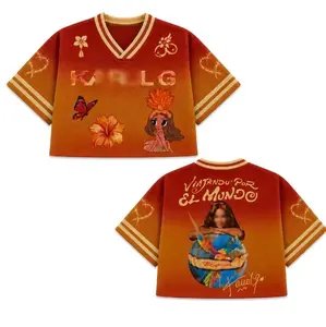 Croptop Tropicoqueta Girl Doll Latin Music  Inspired | Viajando Por El Mundo  Tropitour  Limited Edition Jersey |  Sport Apparel Gift