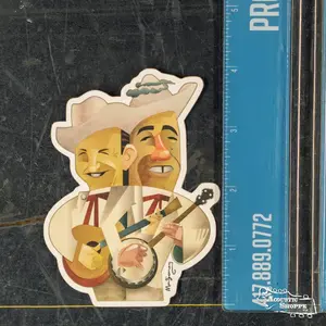 Flatt & Scruggs Fine Art Sticker by Mark A Montgomery