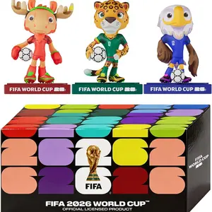 FIFA 2026 World Cup Official Licensed Mascot Figurines, 5 Inch Set of 3, Maple, Zayu & Clutch, Collectible Sports Memorabilia