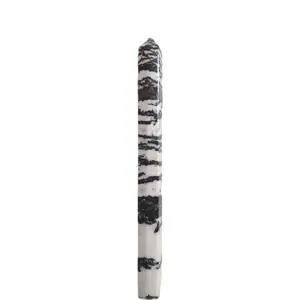 Zebra Jasper Crystal Tower with Small Druzy - 15 Inches Tall