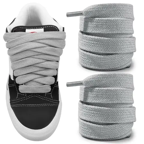 Thick 3/4" Width Flat Athletic Sneaker 54 Inch Shoelaces Footwear Casual Sports Shoes