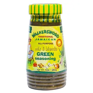 Walkerswood Traditional Jamaican All Purpose Mix and Blenda Green Seasoning, 10 oz Flavor Spice