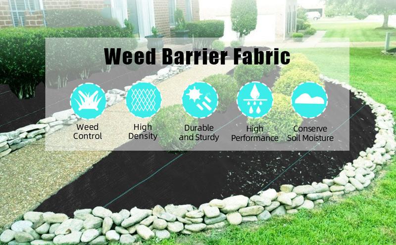 GARVEE 3.24oz 3ft x 300ft Weed Barrier Gardening & Landscape Mat