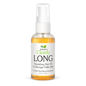 Hair Strengthening Oil for Dry, Damaged Hair | Natural Hair Oil for Shine, Smoothness & Scalp Care | Lightweight, Sulfate Free (Isabella's Clearly LONG)