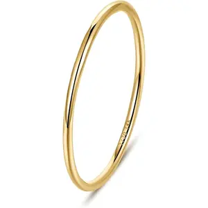 1mm 14K Gold Filled Rings for Women Girls Thin Gold Ring Dainty Cute Stacking Stackable Thumb Pinky Band Non Tarnish Comfort Fit Size 4 to 11 1PC/2PCS/3PCS