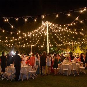 Outdoor BBQ LED String Lights 54 Feet Patio String Lights Shatterproof & Waterproof IP65, 18 AWG UL Certified Wire Bright String Lights for Patio, Backyard, Gazebo, Porch, Wedding Party, Can Illuminate Grill Area (18 Lights)