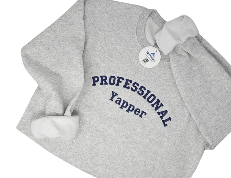 Professional Yapper Sweatshirt - Premium Quality Embroidered Design, Soft Blend Fabric, Unisex Relaxed Fit, Casual Style, Perfect for Conversation - Comfort sweatshirts funny  sweatshirts