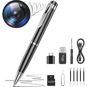 Camera For Home Security, Pen Camera With Take Pos, Long Battery Life, Small Nanny Cam Ideal For Outdoor Indoor, Easy To Use