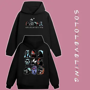 Solo leveling chibi Sweatshirt/ Hoodie/ Tshirt 2 Sided, Anime fan, Anime Clothing, Gift For Fan, For Women Cotton Top Womenswear