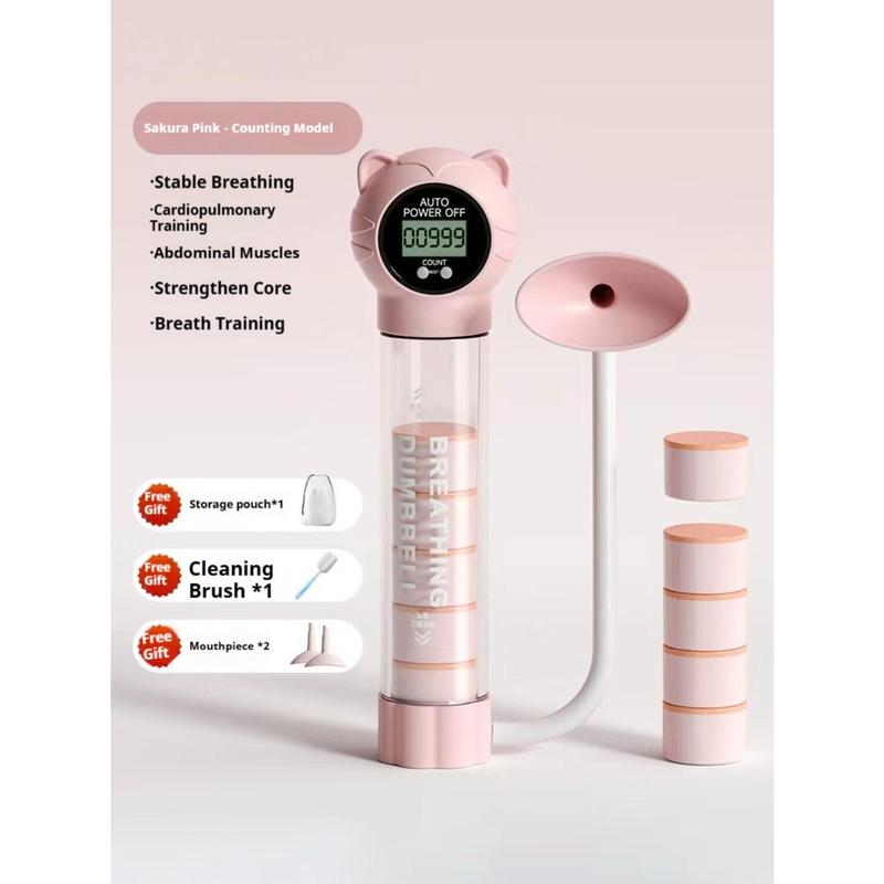 2025 New Breathing Dumbbell Trainer – Adjustable Respiratory Resistance, Portable Lung Capacity & Abdominal Breathing Exercise Device, Fitness & Home Workout Equipment