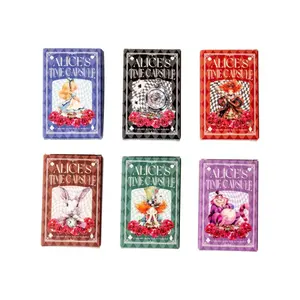 180 Sheets Boxed Stickers Alice's Time Box Theme Vintage Style White Cowhide Material DIY Decorative Sticker Material