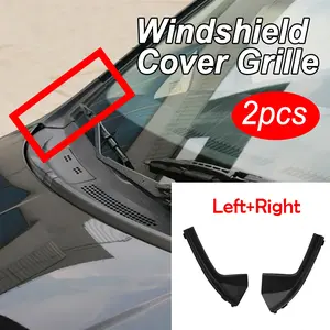 2-Piece Car Front Side Windshield Deflector Grill Tpe Auto Accessories Decorative Parts, Fits Nissan Versa Sedan/hatchback/tiida 2007-2012