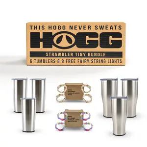 20oz & 30oz Holiday Strawbler Tiny Bundle (6 Tumblers & 8 Free Fairy String Lights)